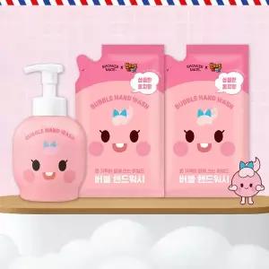 샤워메이트 핸드워시 브레드이발소 마카롱 500ml + 리필 450ml 2입 MNS