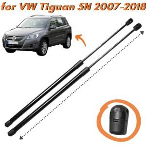 Qty(2) 탄소 섬유 트렁크 스트럿, 폭스바겐 티구안 5N 1st SUV 2007-2018 리어 부트 테일게이트 리프트, 가