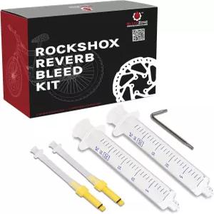 블리드존 유압 자전거 브레이크 키트 RockSho 리버브 스텔스 및 Loc 호환 재사용 가능한 주사기 피팅이
