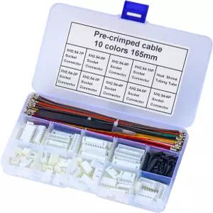Csldmcml JSTH 25mm 피치 여성 커넥터 키트 23445678910 핀 하우징 22 AWG 프리 크림프 와이어 DIY
