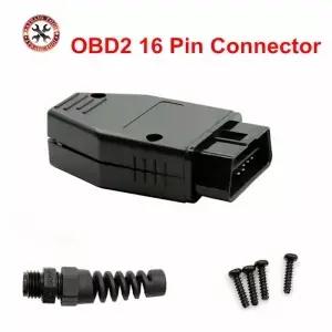 최신 OBD 남성 플러그 16핀 커넥터 OBDII 어댑터 J1962