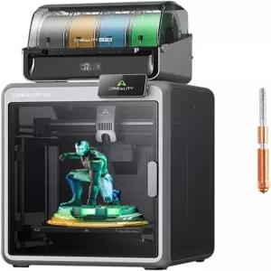 공식 크리에이티 K2 콤보 3D 프린터 CFS가 장착된 멀티컬러 600mm/s 인쇄 속도 300°C 다이렉트 드라이브