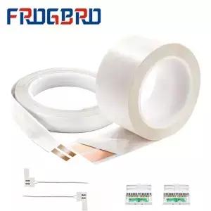 FROGBRO 스피커용 플랫 케이블 와이어 구리 LED 오디오 서브 우퍼 벽 전원 연장 코드 16 AWG 2 도체