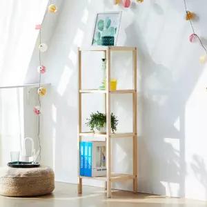 아트박스/보루네오 모닝듀 원목DIY 다용도 장식장 4단 OT050