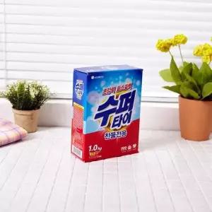 세탁세제 가루세제 찬물전용 빨래 수퍼타이 1kg 대용량세탁