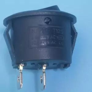 에뮤이 KCD 20mm 블랙 라운드 미니 로커 스위치 0A 20V AC 및 2볼트 DC 가정용 전기 제품 투어링카 세단