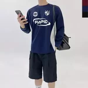 남자긴팔티 긴팔티코디 무지 남자라운드티 남녀공용