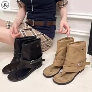 [애슬릿] 샌들 부츠 버클 스트랩 키높이 발편한 여름 쪼리 5cm