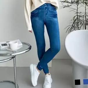 데일리 여성 기모 레깅스 트레이닝 여성 데님 레깅스 청바지 겨울