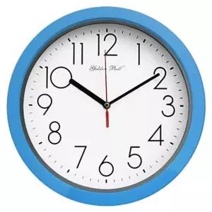GB4103 무소음 모던 블루 라운드 벽시계 28cm 한국 (W029397)