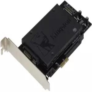 Sedna - PCI Express PCIe 듀얼 2.5 SATA III 6G SSD 어댑터(짧은 양면 버전) 전원 회로 내장 커넥터 필요
