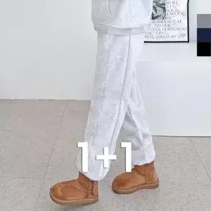 배기 캐쥬얼 일자 배기바지 세미 허리밴딩 코디 밴딩