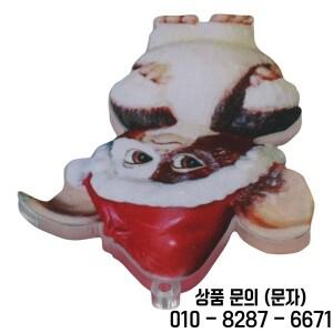 Gremlins 산타 모자 걸이식 크리스마스 트리 장식 펜던트 귀여운 강아지 아크릴 선물 축제 파티 용품