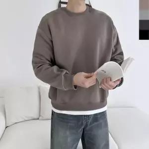 30대 남자긴팔티 남자다운 봄 남성 긴팔티 가을 무지