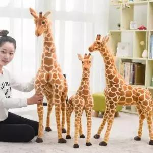 대형 기린인형 진짜같은 80CM 쿠션 140CM 봉제동물 카페 동물인형 강아지 장식품