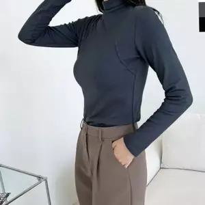 슬림핏 반목폴라 폴라티 데일리 여성 티셔츠 쫀쫀이 목폴라 상의