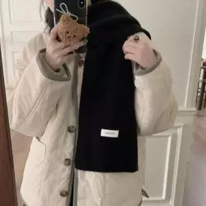 [하프클럽/]포근한 데일리 목도리 여성 겨울 스카프 심플한 무지 머플러 아