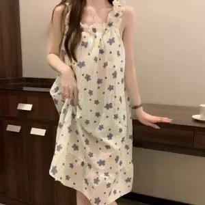 [하프클럽/]민소매 나시 원피스 시원한 쿨링 잠옷