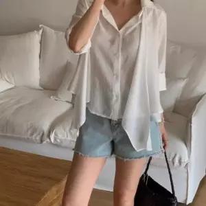 여자 여리핏 데일리 루즈핏 시스루 간절기 셔츠_25382834_588872