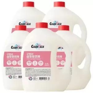[셀러허브]크린톡 구연산 섬유유연제 2.5L 5개 핑크피오니향 (S42518133)