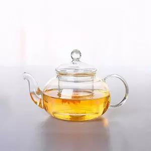 투명 유리 티포트 내열 유리주전자 찻주전자 포트 700ml 티필터