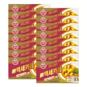 백세카레 고형 약간매운맛 200G 16개 약간매운 즉석 간편 있는 요리 간편조리식품 간편식 캠핑 자취