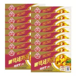 백세카레 고형 매운맛 200G 16개 즉석 간편 맛있는 요리 간편조리식품 간편식 캠핑 자취