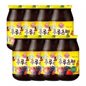 후루츠쨈 850G 8개과일쨈 쨈 토스트쨈 식빵쨈 샌드위치쨈 맛있는쨈 간식 잼 과일 르츠 르츠쨈