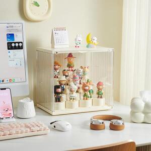 모형용 전시대 쇼케이스투명 플라스틱 수납함 거실 장식 진열대 인형 피규어 DIY