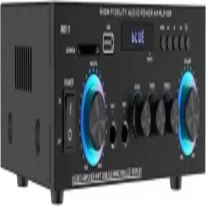 GSJADYH 스테레오 오디오 앰프 최대 300W 2채널 수신기 홈 시어터 스피커용 무선 블루투스 5.0 파워 시스템