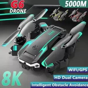 G6 드론 8K 5G GPS HD 항공 사진 장애물 회피 4 로터 헬리콥터 RC 거리 5000m
