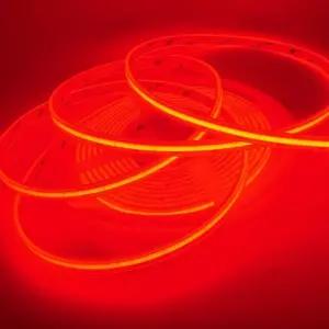 DC12V용 10mm 튜브타입 COB 슬림 면발광 LED바 5M롤 레드LED엘이디 차량용LED 자동차LED 킥보드LED LED튜닝