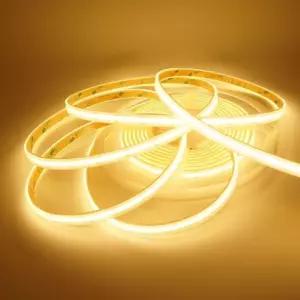 DC12V용 10mm 튜브타입 COB 슬림 면발광 LED바 5M롤 웜화이트LED엘이디 차량용LED 자동차LED 킥보드LED LED