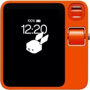 새롭고 개선된 AI 노트 테이커가 장착된 Rabbit r1 음성 인식 가젯 - 구독료 없음 장치 녹음기 무제한 전사