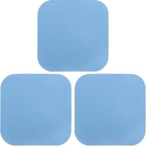 uxcell 3Pcs 고무 병따개 그립퍼 패드 다기능 단열 논슬립 쉽게 열 수 있는 주방 도구 파란색 정사각형