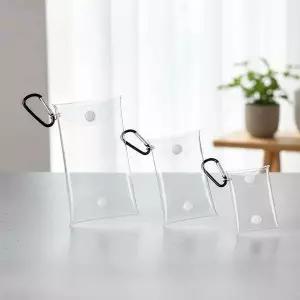 투명 PVC 덕질 수납 가방 최애 포토카드 보관함 9x16cm 대형