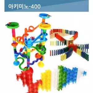 집콕창의놀이 구슬레일+도미노 아키미노400 운동신경발달 조카선물 유아템