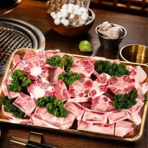 한우 소꼬리 알꼬리 슬라이스 꼬리반골뼈 세트 구이용 수육 찜용 4kg