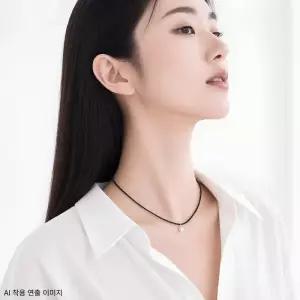 [오팔하우스]14k 블랙스피넬 6mm 합성오팔 목걸이 OPPN0257 (49927851)