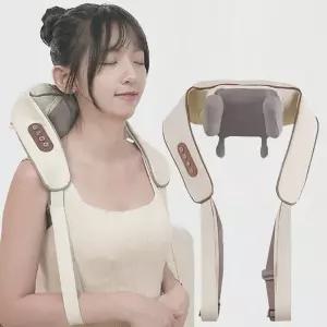 나오텍6600 전신 지압 주무름 온열 무선안마기 마사지 어깨 목마 승모근 목기 등안마 등기 등맛 등마