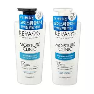 케라시스 단백질 샴푸 컨디셔너 세트 건조모발 600ml헤어 머리 관리 세정 두피케어 가정용 머릿결 업소용