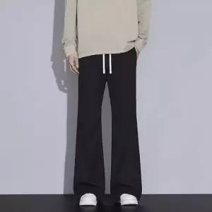 보니따스 팬츠 남친 면 캐주얼 가을 배기 스트링 허리 긴 스트레이트핏 밴딩 ADOR3