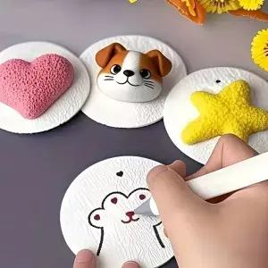 미술용품 3D 매직 폼 텍스처 페인팅 DIY 잉 키트 교육용 스펀지 캔버스 공예 보드 활동용
