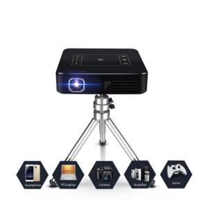 터치스크린 스마트 핸드헬드 디지털 4K HD 비디오 안드로이드 DLP 미니 LED 프로젝터