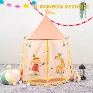 인디언 캐슬 유아 텐트/하우스/아기/어린이/텐트집/매트/집모양/실내/키즈/삼각/실내용/놀이/집텐트/공간