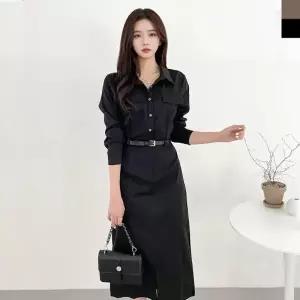 정장 대학생 여성 민소매 롱원피스 편안한 선물 모임