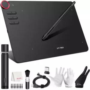 XP-PEN 데코 03 드로잉 태블릿 8192 레벨 배터리 프리 펜 스타일러스 2.4G 무선 단축 다이얼 프로그래밍