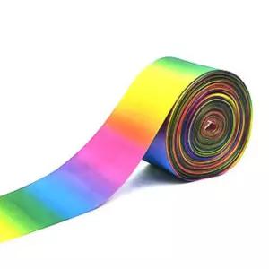 박스끈 무지개 양면 포장 리본 75mm 선물 재료 꽃자재 노끈 선물줄 공예 다용도