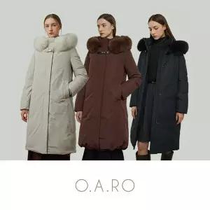 [무료배송] [오아로] 10만원 인하오아로 24FW 사가폭스 롱 구스 다운코트 1종