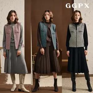 [GGPX][무료배송] [GGPX] (최초가79,900원) GGPX 트위드 베스트 세트 3종(베스트+풀오버+스커트)